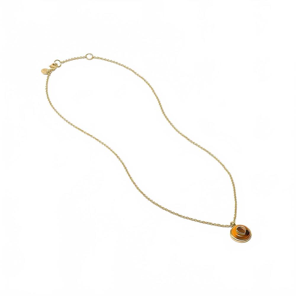 NEW JULIE VOS carnaby delicate necklace in tortoiseshell